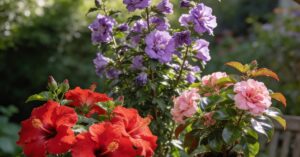 Ketmia typy: hibiskus syryjski i bylinowy – uprawa w Twoim ogrodzie